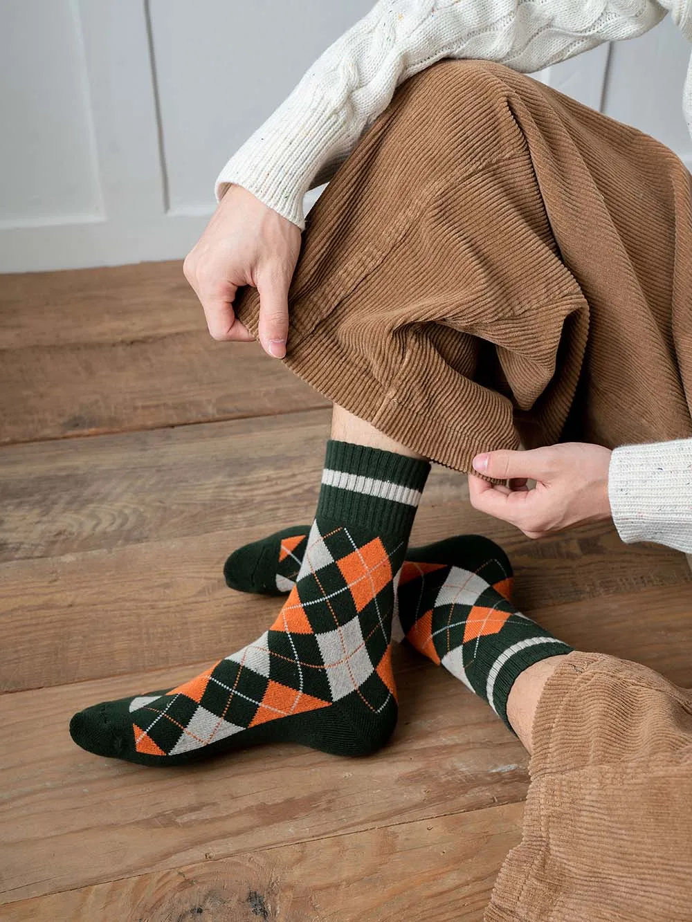 Cotton Terry Socks Plaid Socks Men's Socks New Winter Men's Highend Cotton Aliexpress