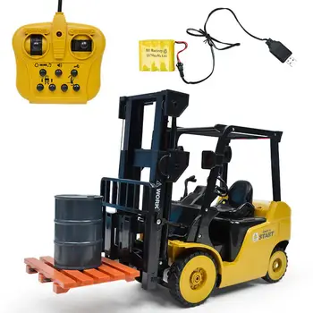 

RCtown Remote Control Car 11CH Forklift Rechargeable with Light and Music Engineering Crane Hook Vehicle Toys Car Model