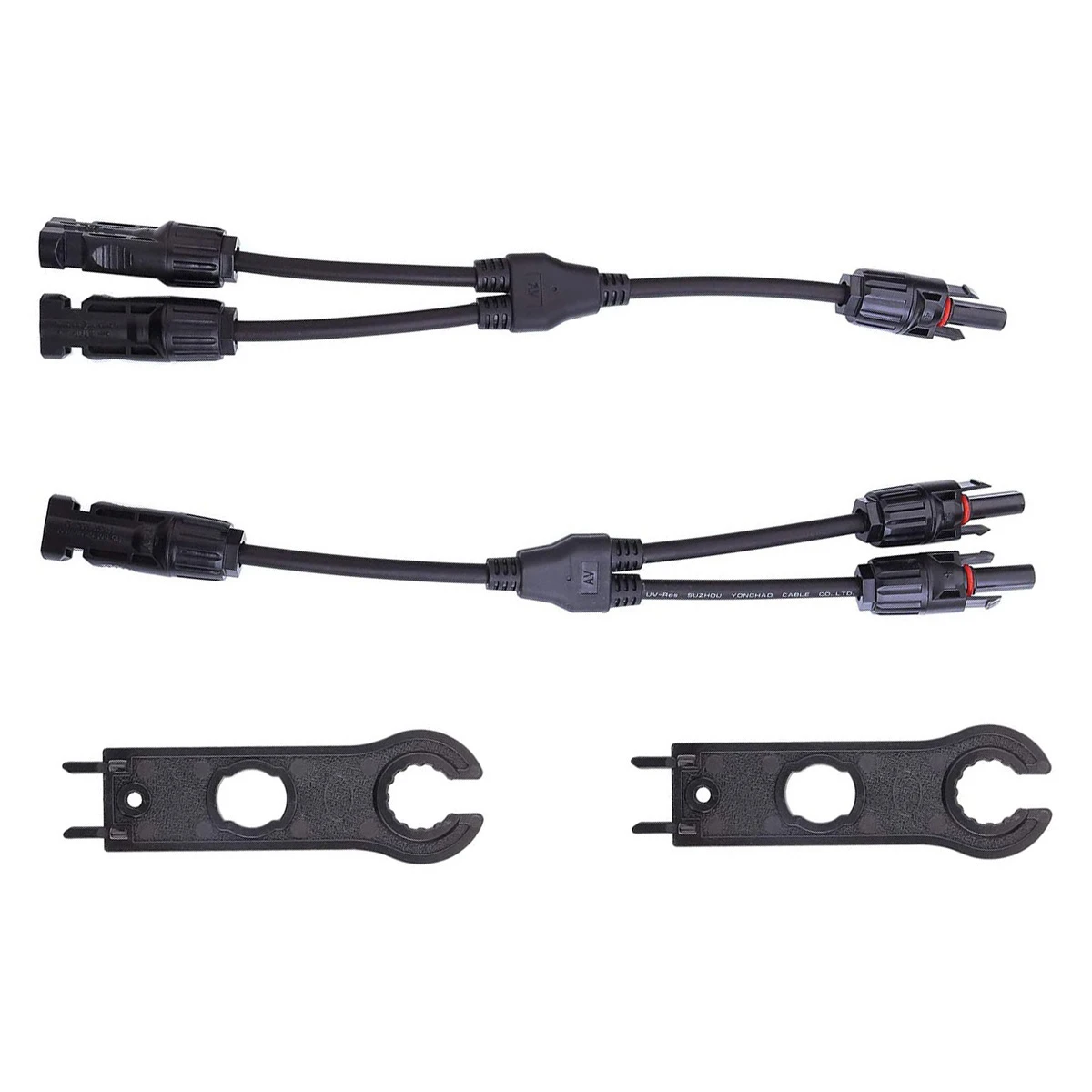 1 Pair Y Branch Solar Panel 30A Cable Connector FFM MMF PV Wire T-Splitter 1 Pair Y Branch Solar Panel 30A Cable Connector FFM MMF PV Wire T-Splitter