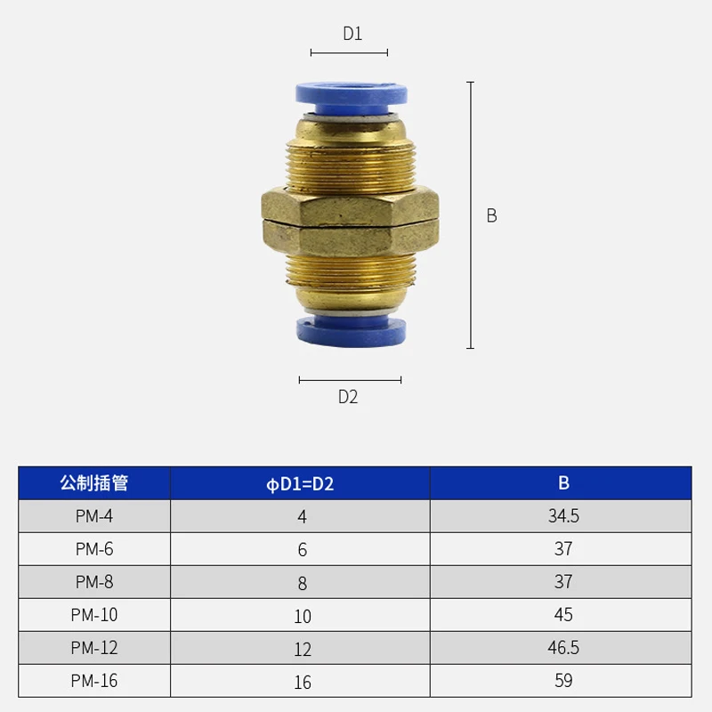 Пневматические Фитинги PY/PU/PV/PE водопроводные трубы и соединители труб прямая тяга 4 до 16 мм/PK пластиковый шланг быстрые муфты