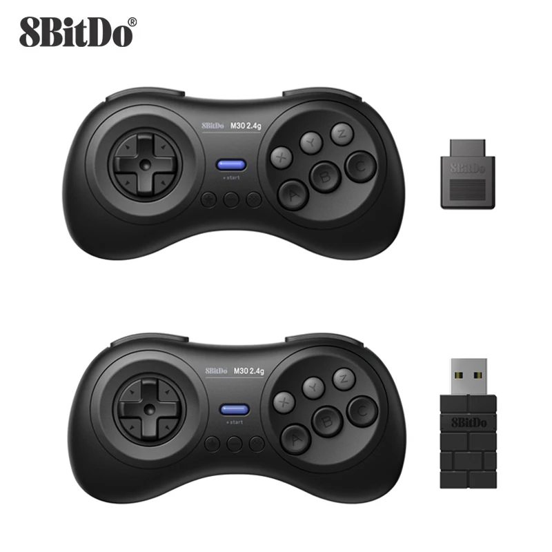 8BitDo M30 2.4G Wireless Gamepad for Sega Genesis/Gega Genesis Mini and Mega Drive/Mini - Sega Genesis Wireless Game Controller
