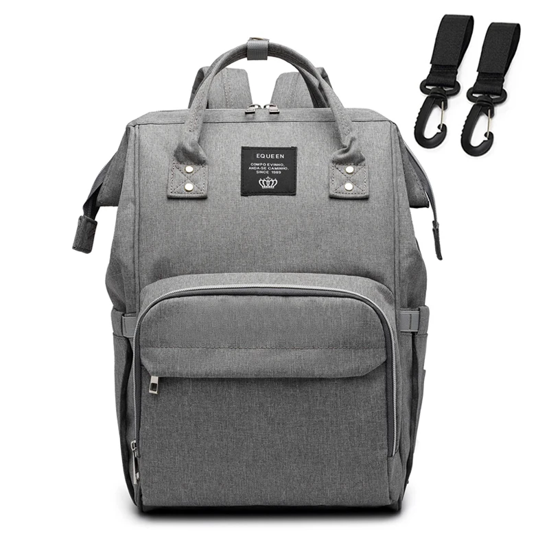 Рюкзак для подгузников, сумка для мам, Большая вместительная сумка для мам и детей, многофункциональные водонепроницаемые уличные дорожные сумки для подгузников для ухода за ребенком - Цвет: M28-gray