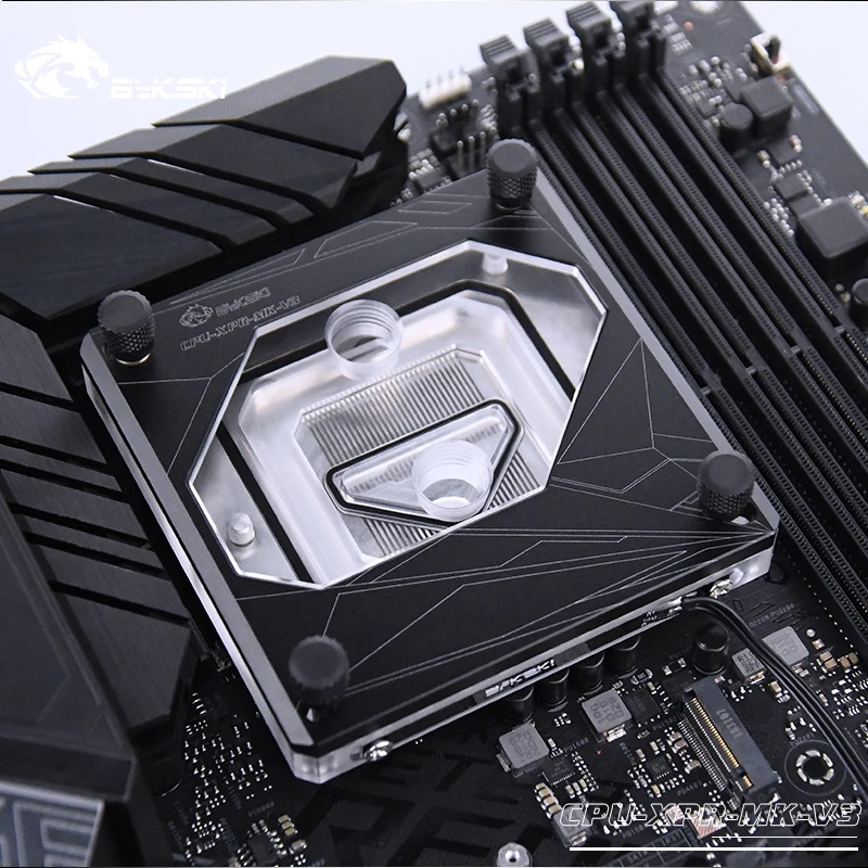 Bykski CPU XPR MK V3 для Intel Lga115x/2011/2066 водяные блоки RBW система освещения микроводный блок