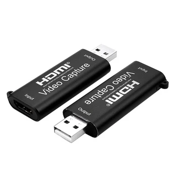 

Mini 1080P HDMI to USB 2.0 Video Capture Card Full HD Video Grabber Record Box for PS4 Game Recording Live Streaming Broadcast