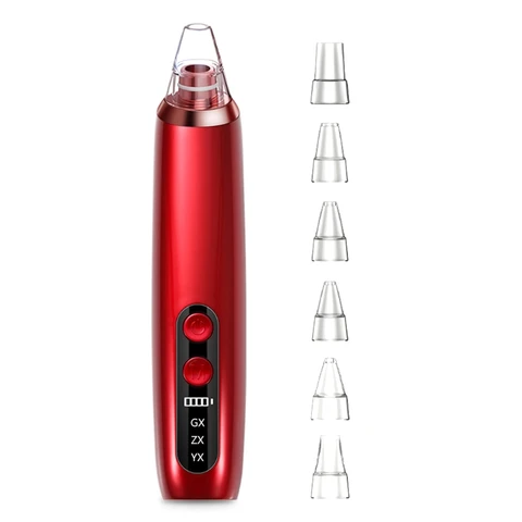 Mini Handheld Electric Facial Vacuum Suction Pore Cleaner Rechargeable Face Cleansing Blackhead Removal Acne Treatment Skin