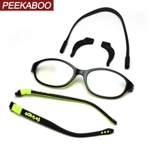 Peekaboo ультра светильник для мальчиков, очки для детей, анти-синий светильник, силиконовые очки, оптические очки для детей, студентов, зеленый, черный