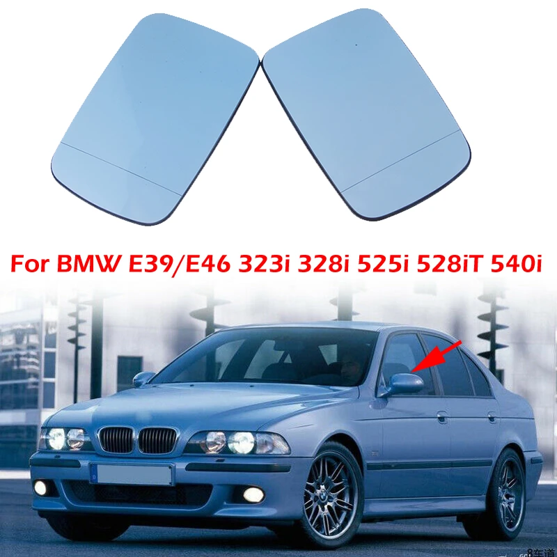 car air vent cover Heated Side Rearview Mirror Glass Anti-Fog Mirror Lens Fit For BMW 5 Series E39 525i 528i 530i 540i  2001-2003 Car Accessories hood deflector