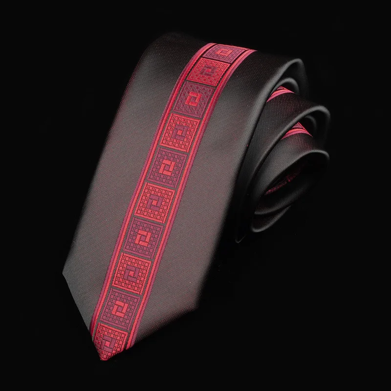 Мужской галстук 6 см., обтягивающие Галстуки, роскошные мужские модные галстуки, жаккардовые галстуки Corbatas Gravata, деловые тонкие галстуки, праздничные банкетные аксессуары - Цвет: A4213