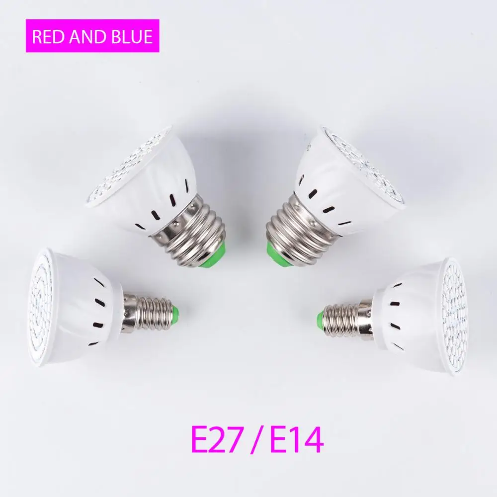 8PCS LED Plant Grow Lamp Carpa De Cultivo E27 GU10 MR16 220V 3W 5W 7W Plant Full Spectrum Growing Light Bulbs For Plant Growth