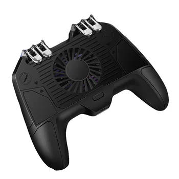 

Gamepad For Pubg Controller Joystick Mobile Game Pad Controller With Cooling Fan Fire Button Six Finger Gamepad Controller 408#2