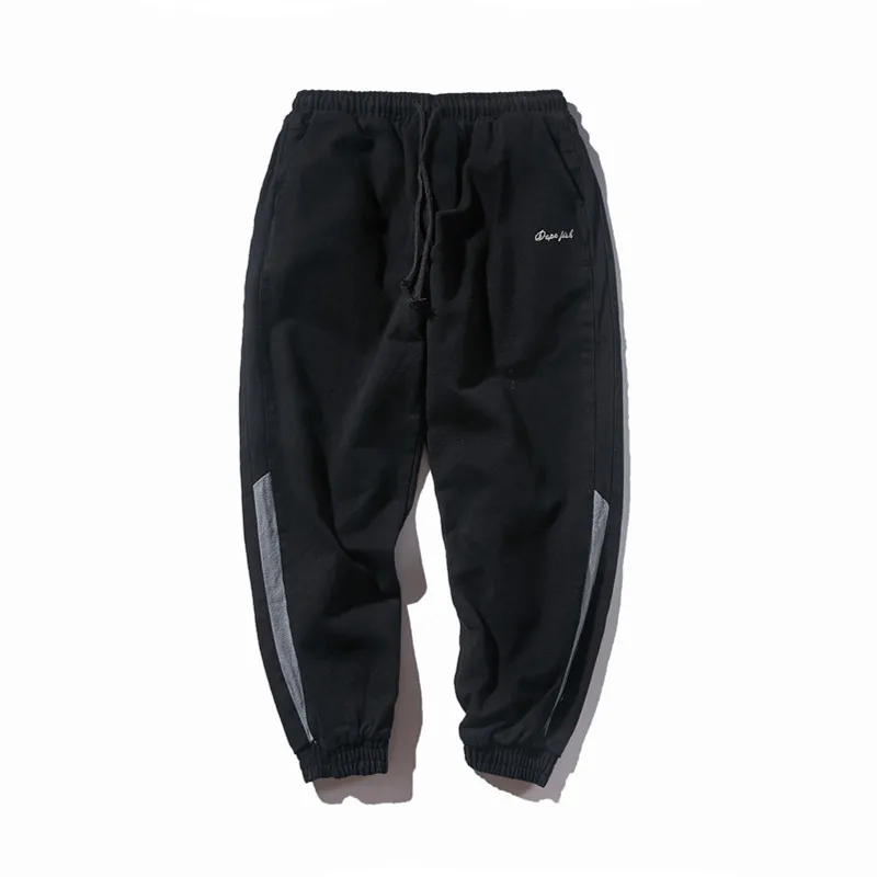 

Yi dao Vintage Japanese-style Trend MEN'S Casual Pants Autumn New Style Contrast Color Joint Students Loose-Fit Ankle Banded Pan