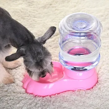 

3.8L Large Capacity Pet Automatic Gravity Waterer Dogs and Cats Water Feeder Dispenser Food Bowl Pet Supplies HOT