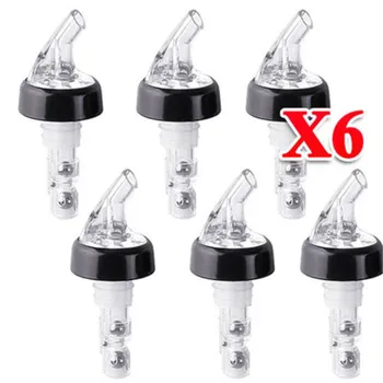 

6pcs/set Quantitative Wine Pourer Alcohol Liquid Dispenser Measuring Oil Bottle Spout Wine Decanter KTV Tool Bar Accessories