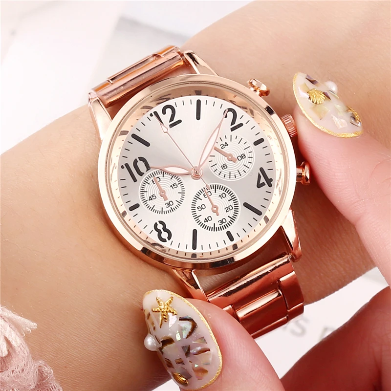 Luminous Dial Women Watches stainless steel Strap Luxury Quartz Ladies Bracelet Wrist Watch