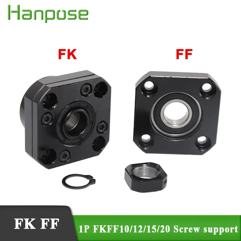 SFU1204 опора для деталей с ЧПУ FK10 FF10 FK12 FF12 FK15 FF15 FK20 FF20 для шарового винта SFU1605 для фрезерного станка с ЧПУ - изображение