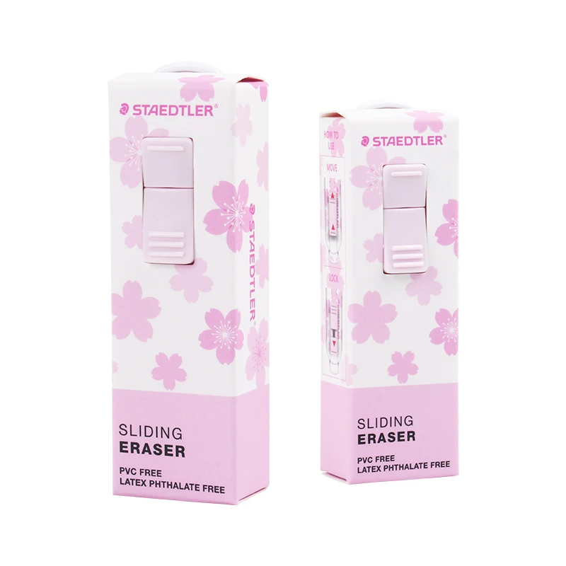Pencil Eraser 1pcs STAEDTLER Retractable Pushable Rubber 525 Cherry Blossom Limited Drawing Sketch Design
