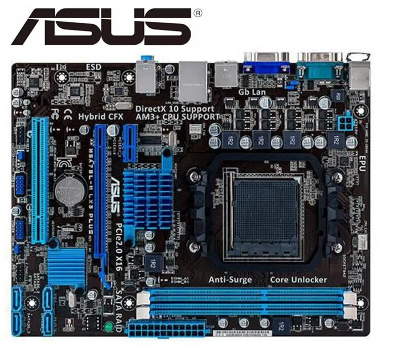 Материнская плата Asus материнская для настольного ПК 760G 780L разъем AM3 + DDR3 16G Micro ATX UEFI