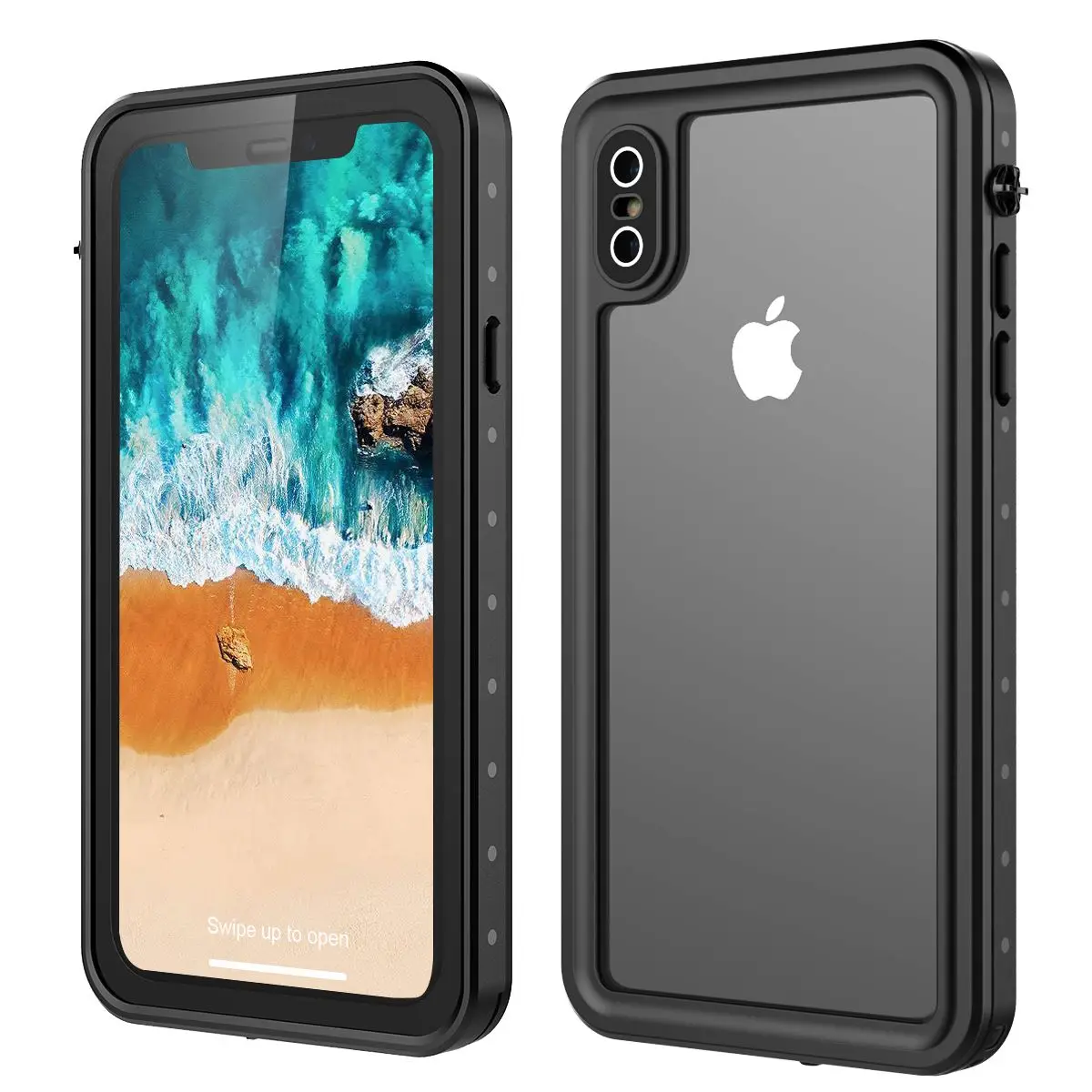 Для iPhone Xs Max IP68 Водонепроницаемый чехол для телефона с узором в горошек 360 градусов Защита от пыли ударопрочный чехол для iPhone Xs Max