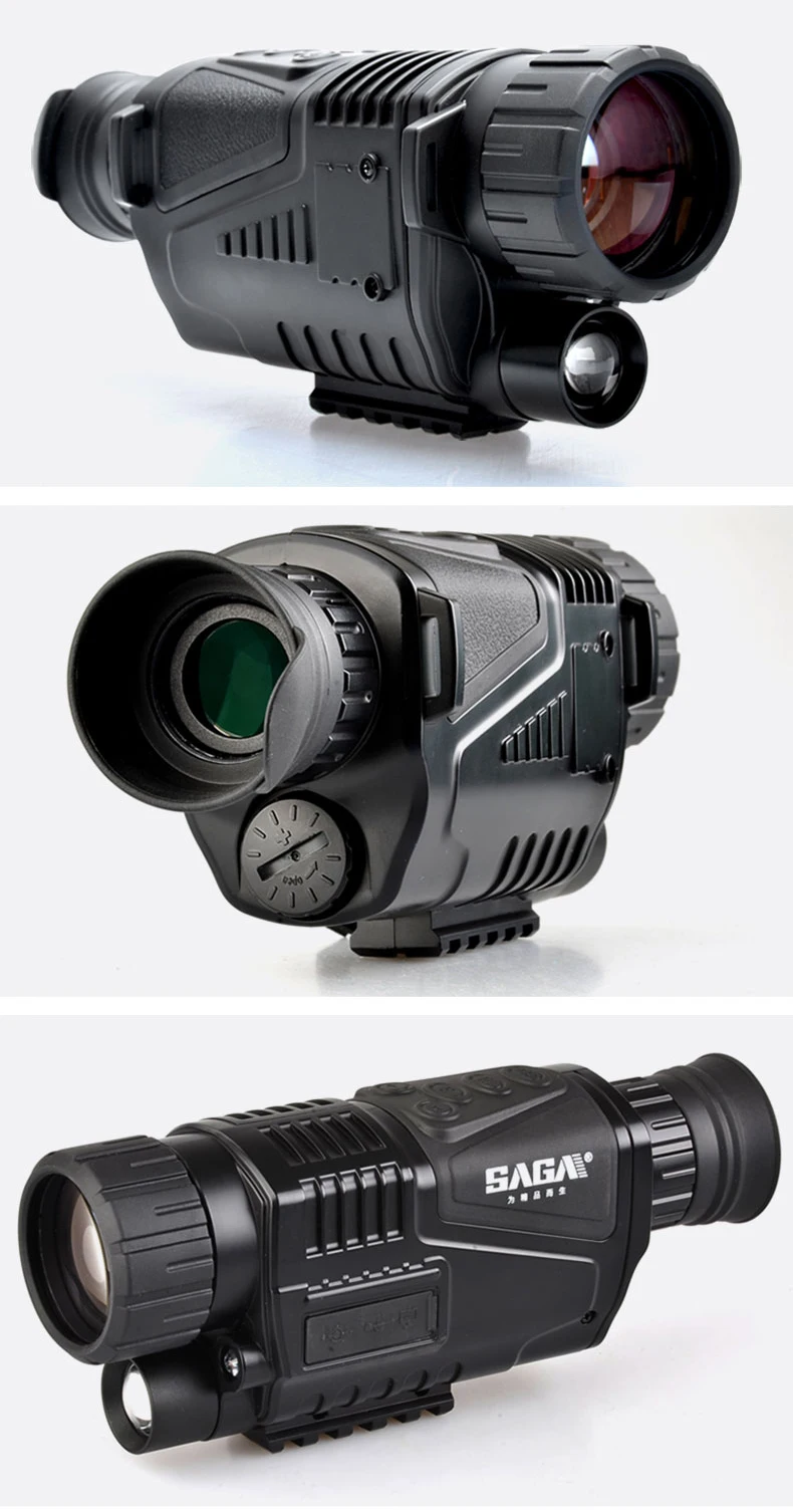 Сага цифровая инфракрасная камера с режимом ночного видения монокуляр сфера 5 зум козырек nocturno тепловизор для охоты кемпинг открытый военный бинокль телескоп