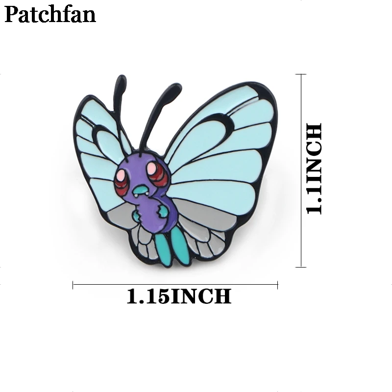 Patchfan мультфильм персонажи цинка металлический Узелок Значки пункт рубашка сумка Одежда Кепка рюкзак броши для обуви значки медали A2264