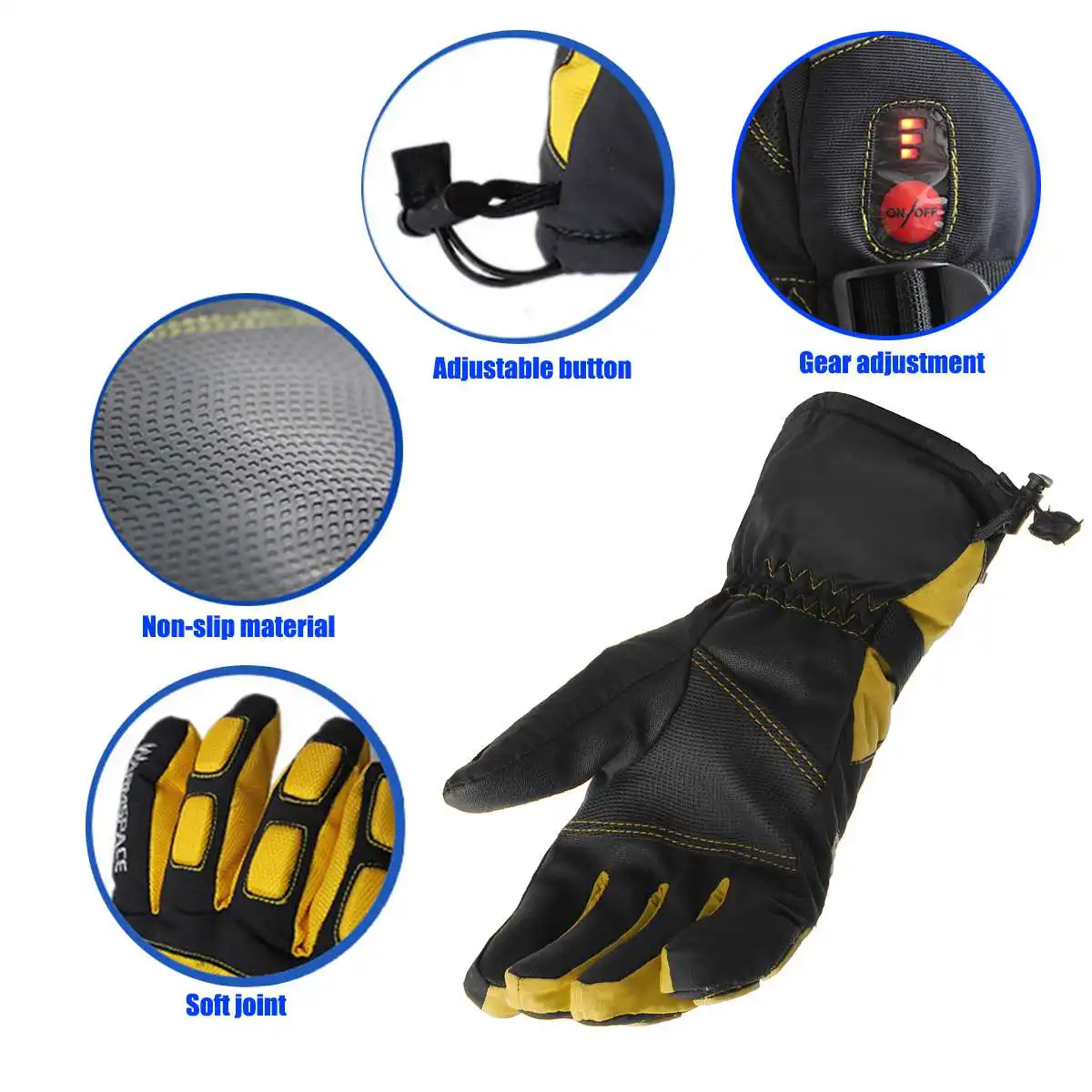 Мотоциклетные перчатки теплые перчаток водонепроницаемые Guantes Moto зимние Luva Motociclista перчатки для мотокросса