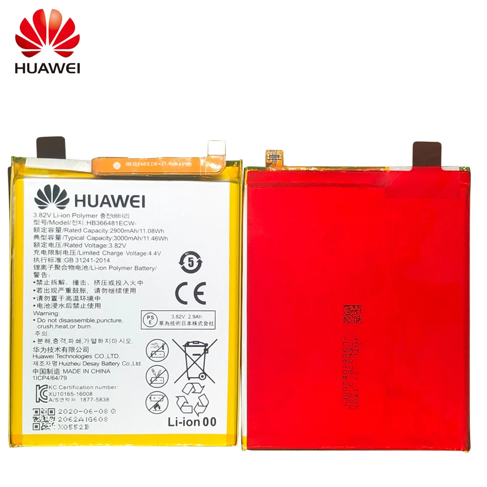 Запасная батарея для телефона Hua Wei Huawei P9 P10 Lite Honor 8 9 9i 5C 7C 7A Enjoy 7S 8E Nova 3E GT3