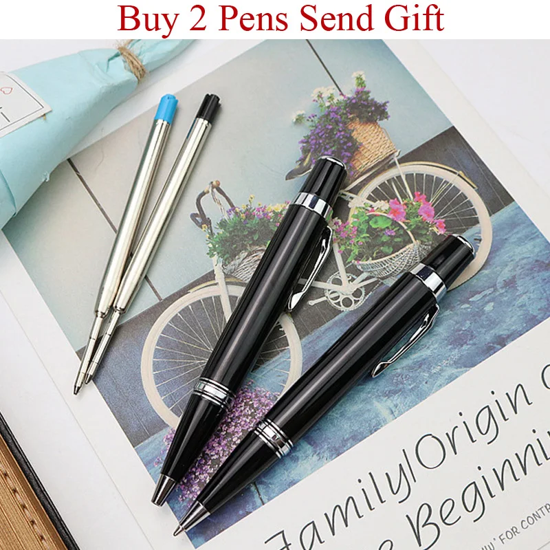 Fashion Design Small Size Business Men Pocket Ballpoint Pen Hot Selling Brand Signature Writing Pen Buy 2 Send Gift classic design full metal ballpoint pen self defense windows break sharp tungsten steel writing pen buy 2 send gift