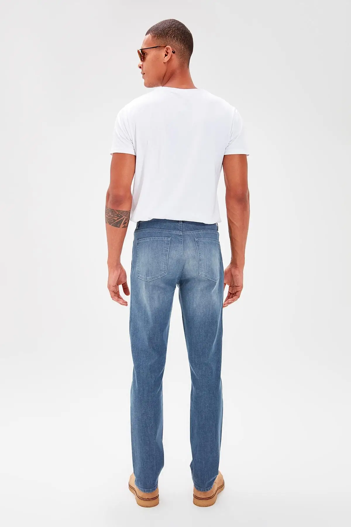 Trendyol синие мужские облегающие джинсы TMNAW20JE0003