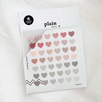 

3 size small middle pink red heart sticker scrapbooking cards making Valentine's Day decoration cutting dies PET stickers