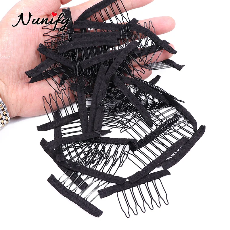 Chunni Clips With Safety Pins 10Pcs Sturdy 6-Tooth Stainless Steel Hair  Extension Clip Wig Clips To Secure Wig No Sew Hair Clips - AliExpress