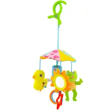 Цвет забавные детские игрушки животных Подвеска "тележка" подвесные светильники зонтик кровать висит От 0 до 1 года; удобные плюшевые игрушки