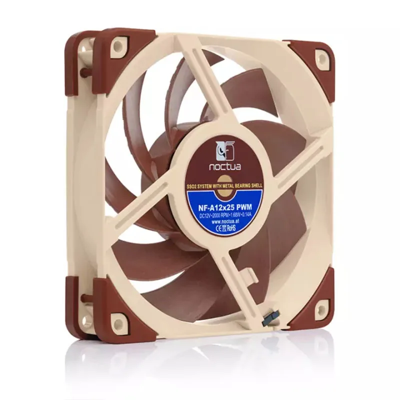 Noctua NF-F12 PWM Premium Quiet PC Fan 4-Pin 120mm Brown