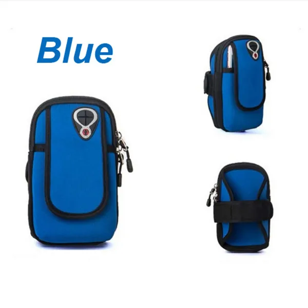 Blue Спортивная сумка-чехол для iphone 11 7 8 x xr 6s plus samsung galaxy S10 S9 A9 A8 M20 MEIZU 16TH LG V20 NOKIA - Цвет: Blue