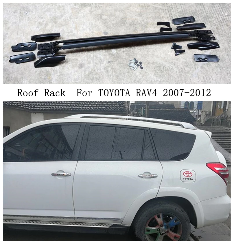 

Roof Rack For TOYOTA RAV4 RAV 4 2009-2012 Aluminum Alloy Rails Bar Luggage Carrier Bars top bar Racks Rail Boxes