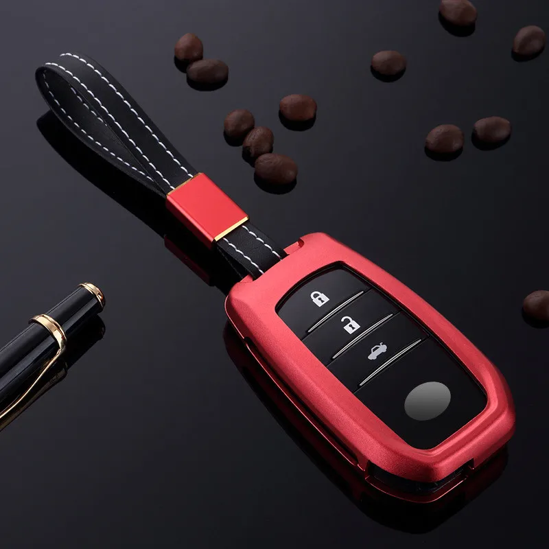 Aluminium-Alloy-Key-Cover-Case-Holder-For-Toyota-Camry-Highlander-Prado-Crown-Land-Cruiser-Prius-Vitz (2)