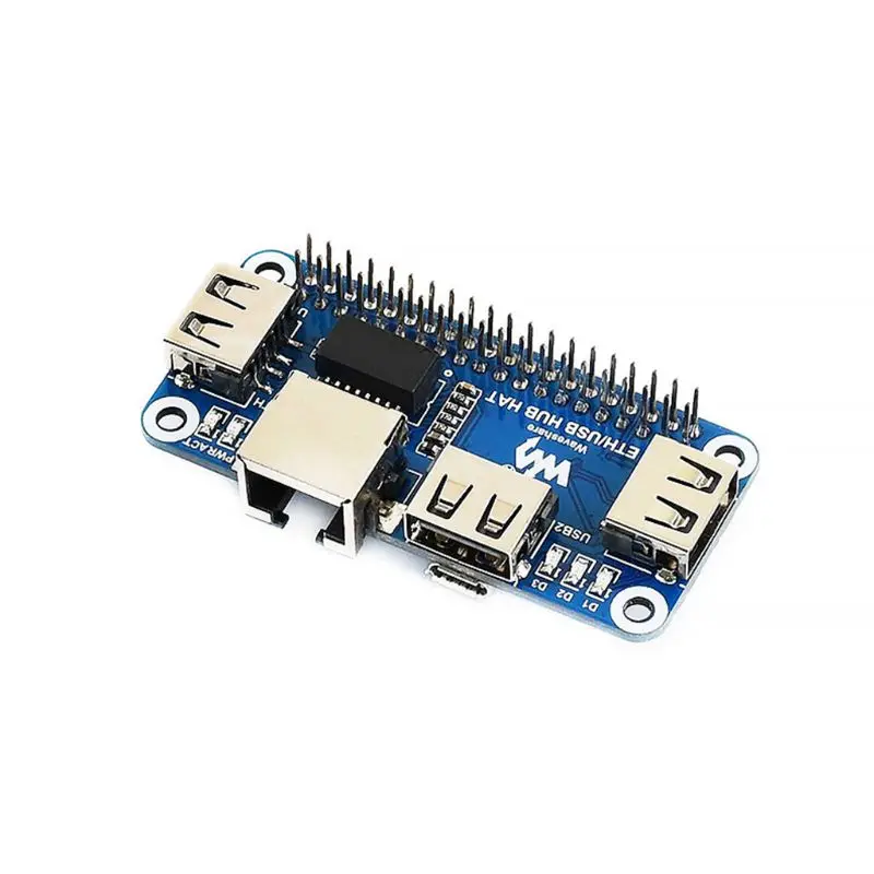 

For Raspberry Pi 4B/Zero W USB to Ethernet RJ45 Net-work Port USB HUB Hub Splitter Expansion Board Module