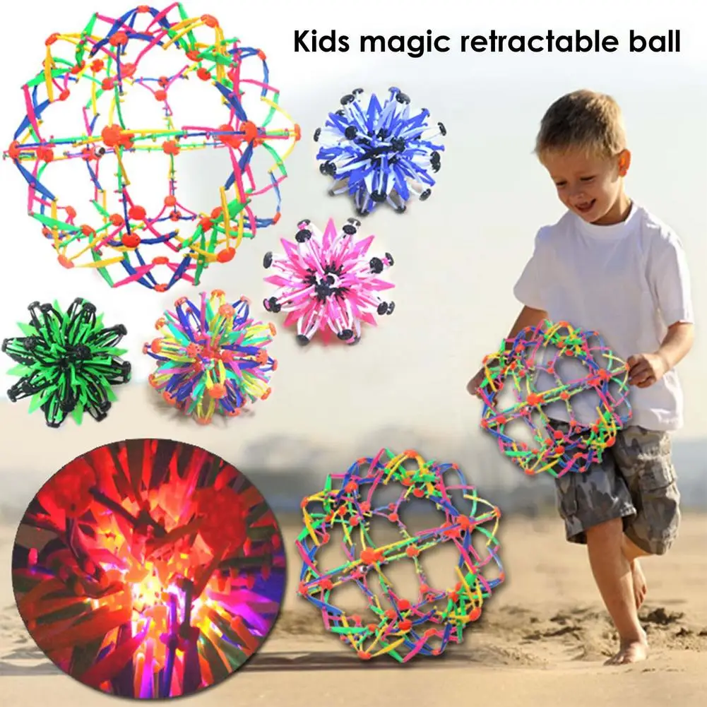 Baby Throwing Ball Stretching Shrinking Ball Sphere Toy Expanding Ball  RSDE 
