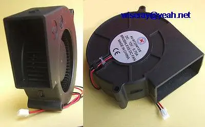 

DHL/EMS 100 pcs Brushless DC Cooling Blower Fan 7525S 12V Fans 75mm x 25mm 2 Wires-A8