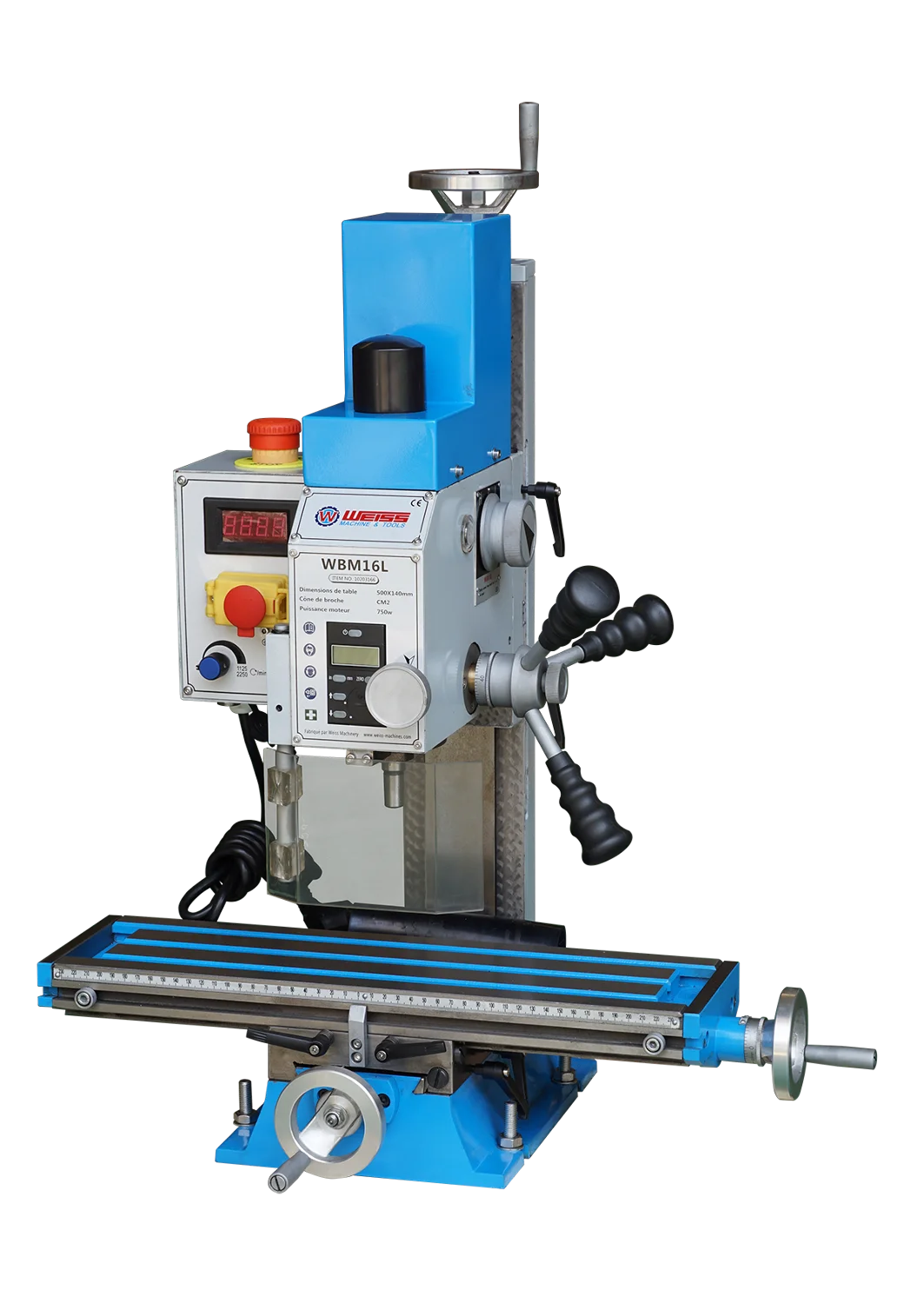 Mini milling machine metal drilling benchtop Desktop variable speed motor spindle WBM16L household tools