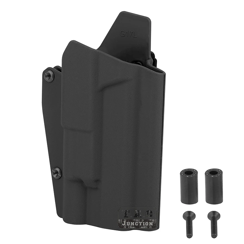 

Tactical X300 Pistol Light Right Hand Waist Holster For Glock 17 19 OWB Kydex Light-Compatible Holster With Screws Black