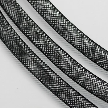 

16mm 28Yards Mesh Jewelry Making Beading Stringing Material Decoration Tubing Plastic Net Thread Cord White Black