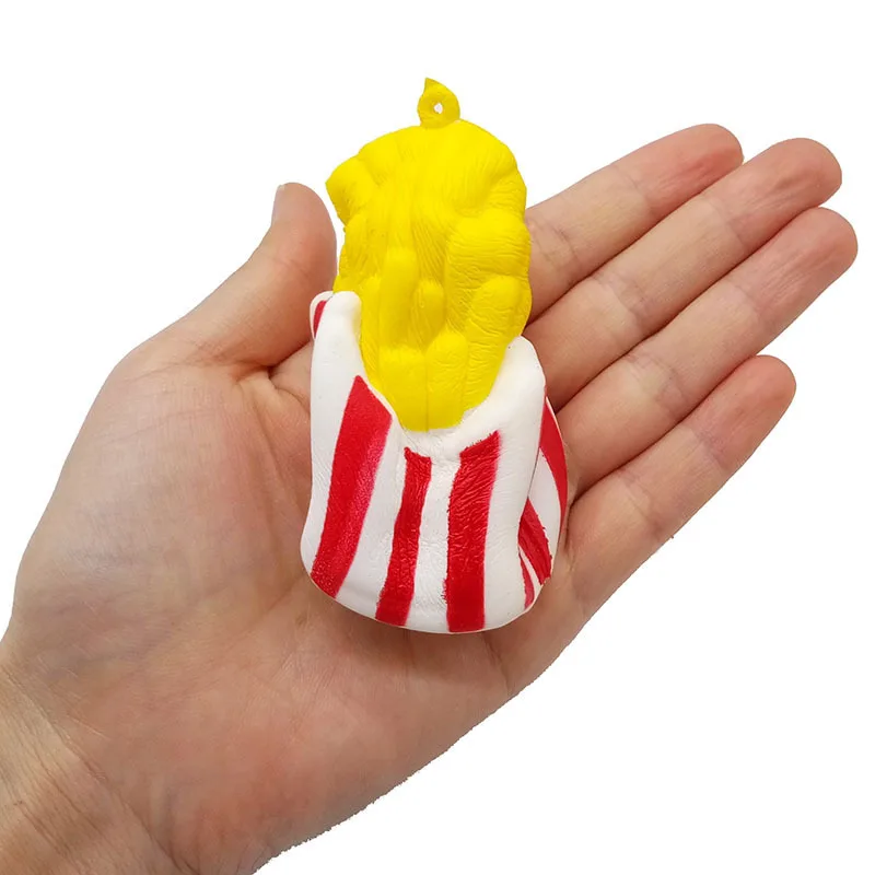 Kawaii мягкая еда картофель фри чипсы Squishies крем ароматизированный медленно поднимающийся стресс облегчение игрушка Новинка кляп игрушки для детей