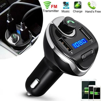 

Wireless In-Car Bluetooth FM Transmitter MP3 Radio Adapter Car Fast USB Charger Car Bluetooth FM Transmitter