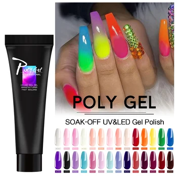

Acrylic Poly Gel Set Finger Extension Gel Quick Building Gel Polish Clear Nail Tips Builder UV Gel Nail Art Jelly Polygel Kits