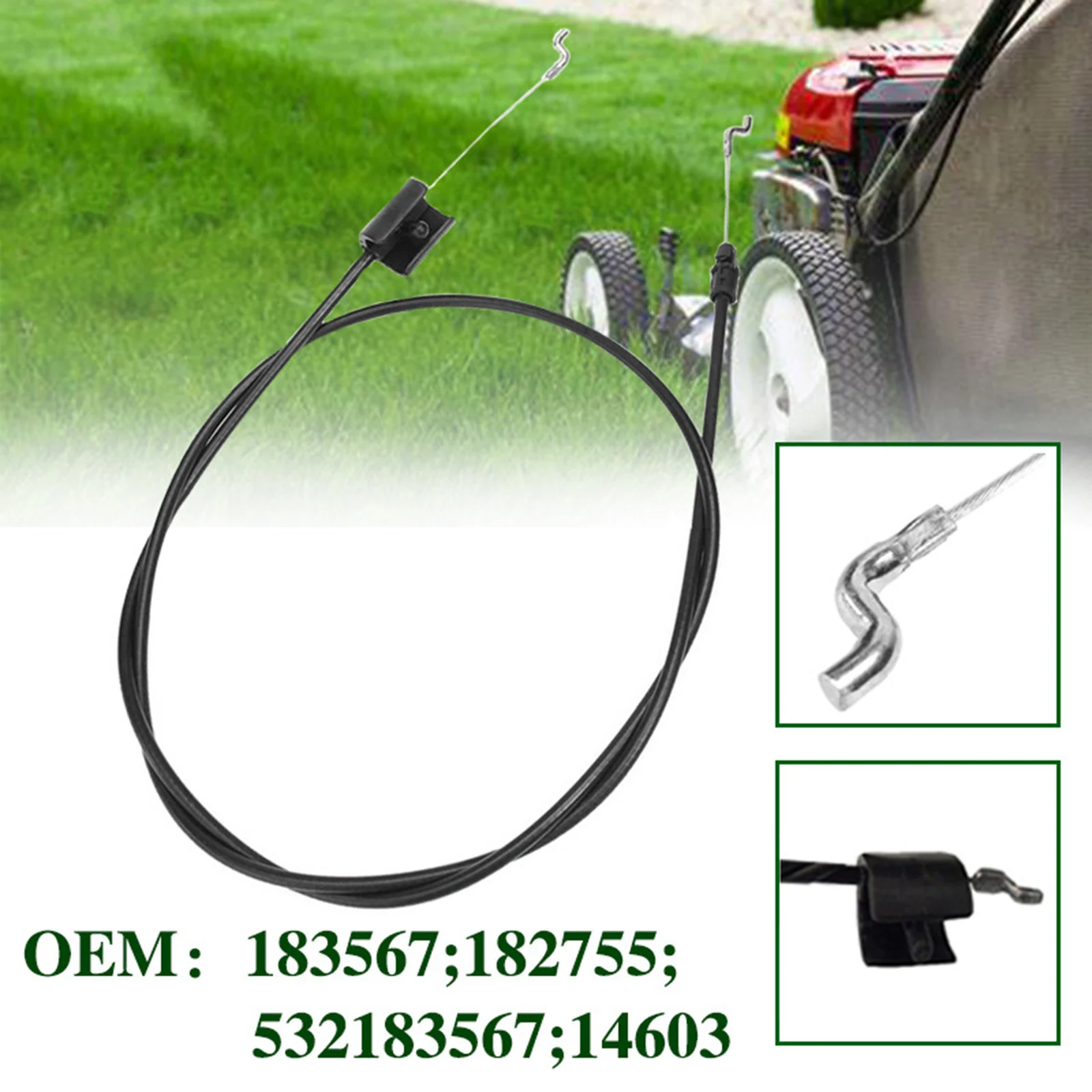 183567 532183567 Control Cable for MTD/Bolens Weed Eater Lawn Mower