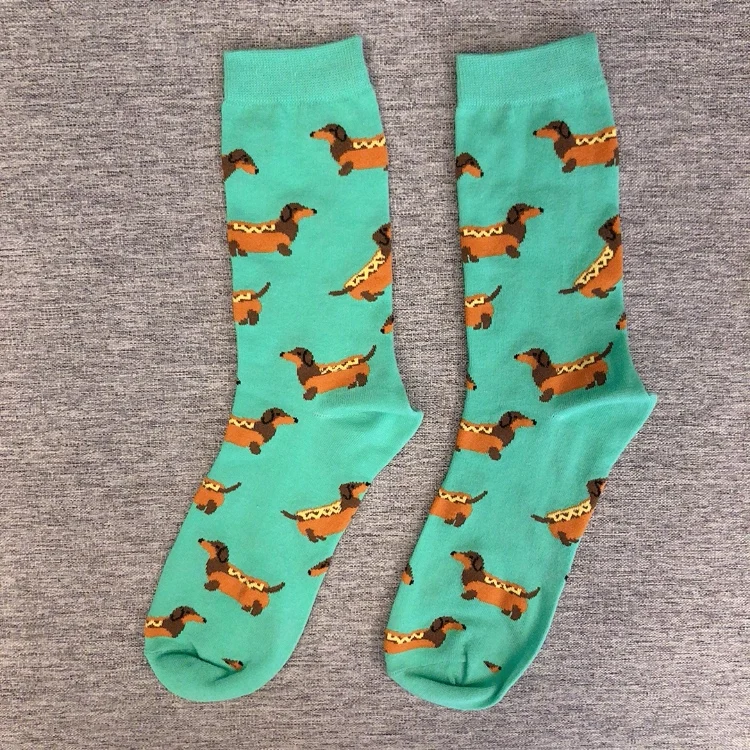 Dropshipping Creative animal socks Sausage dog dachshund Lovely hvalp hush pup puppy huisdier pet retail Cute wholesale zoo Come