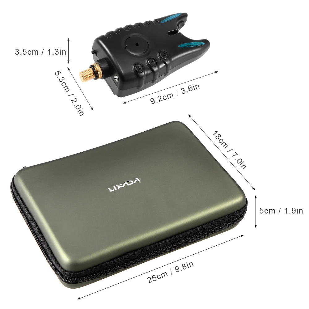 

New 3PCS Fishing Finder Set Fishing Wireless carp bait fishing Electronic Alarm Kit LED Sounder Bite Necessary