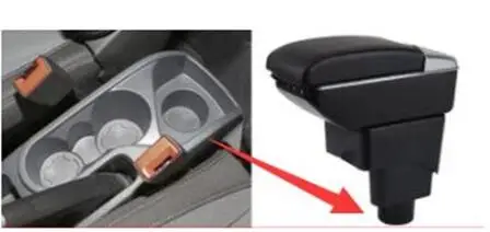 

Arm Rest Rotatable For Ford EcoSport Hatchback Center Centre Console Storage Box Armrest