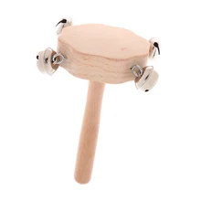 Деревянный Колокольчик для детей, Детский музыкальный инструмент, игрушка