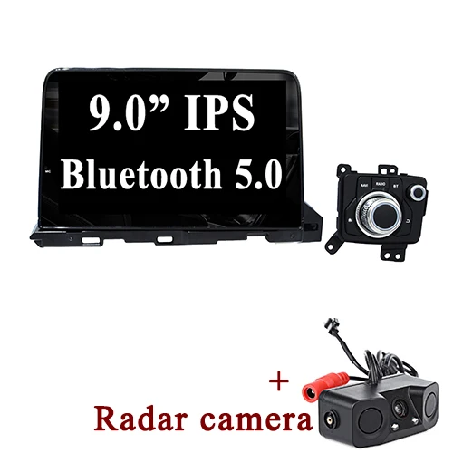 YAZH 9," ips Android 9,0 Pie Auto Radio Playe для Mazda 6/Atenza с SWC/4 K видео/встроенное зеркало-Ссылка для Apple/Androd - Цвет: with Radar camera